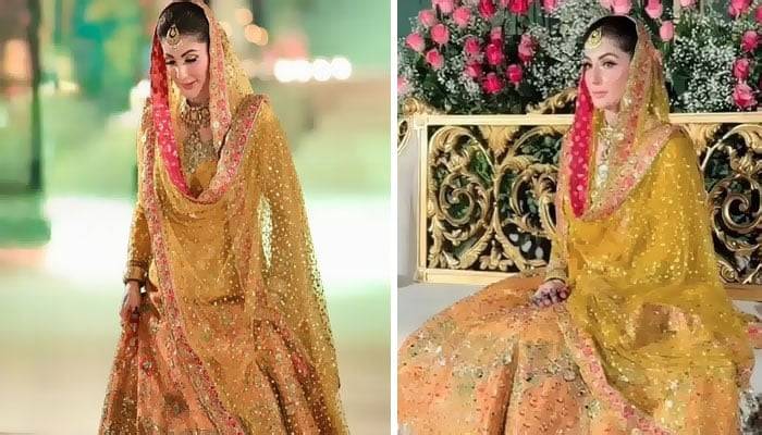 بیٹےکی مہندی پر مریم نواز کی روایتی ملبوسات میں دلکش تصاویر وائرل