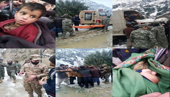 چترال : گھر پر برفانی تودہ  گرنے سے 9 افراد جاں بحق