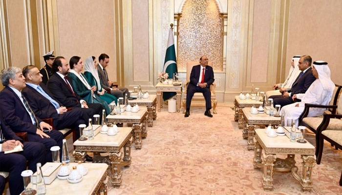 صدر زرداری کی متحدہ عرب امارات کے وزیرِ رواداری سے ملاقات، پُرامن بقائے باہمی کی اہمیت پر زور