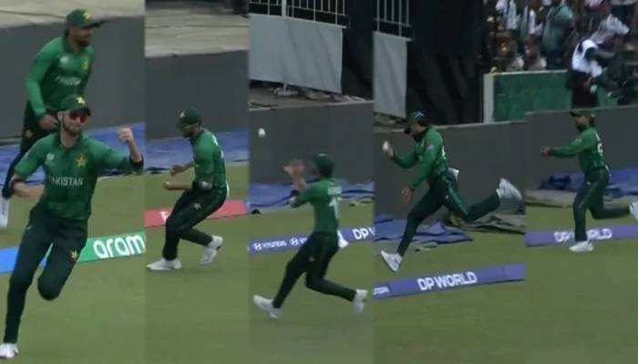 ٹی ٹوئنٹی ورلڈکپ: نیدرلینڈز کے خلاف بابراور شاہین کےشاندار کیچ کی دھوم 