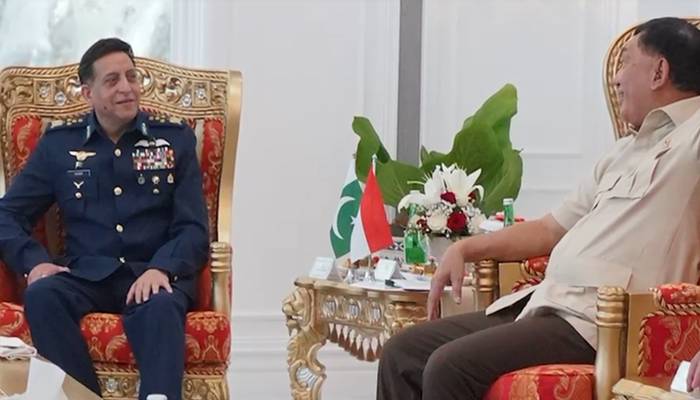 سربراہ پاک فضائیہ کی انڈونیشیا کے صدر سے ملاقات، دفاعی تعاون پر گفتگو