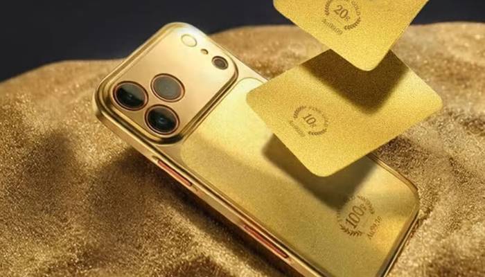 سونے کا کور خریدیں، آئی فون 17 میکس مفت پائیں