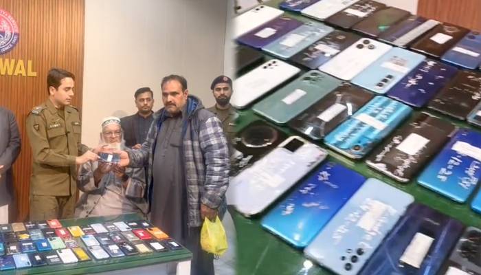 ڈی پی او ساہیوال نے70 لاکھ روپے سے زائد مالیت کے 170 چوری فون اصل مالکان کے حوالے کردیے