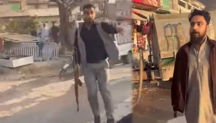 اسلام آباد: دکاندار اور گاہک میں تلخ کلامی،دکاندار نے اسلحہ نکال لیا، ویڈیو وائرل