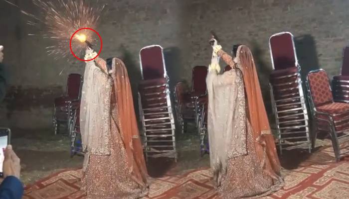 شادی کی تقریب میں فائرنگ کرنے پر پولیس نے دلہن کو گرفتار لیا