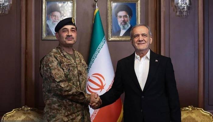 امریکا۔ایران کشیدگی کم کرنے کیلئے سفارتی سرگرمیاں تیز، فیلڈ مارشل سید عاصم منیر کی ایرانی صدر سے ملاقات