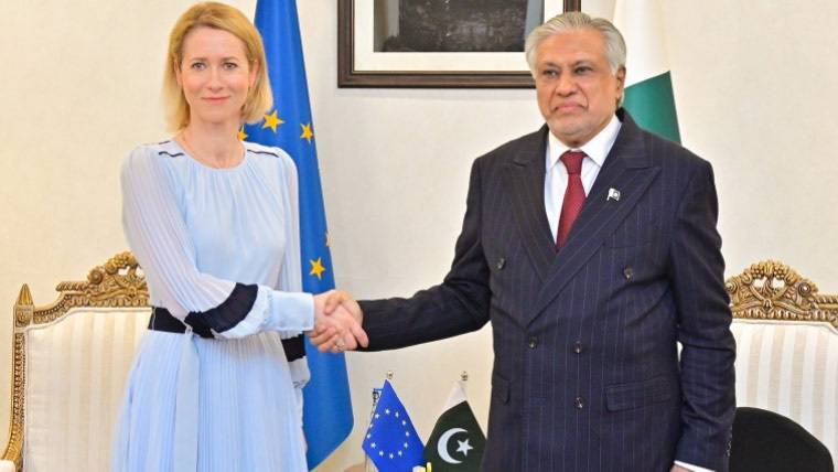  اسحاق ڈار اور یورپی یونین کی اعلیٰ نمائندہ کے درمیان 8 ویں سٹریٹجک مذاکرات