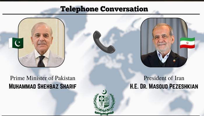 وزیر اعظم ،ایرانی صدر  کا ٹیلیفونک رابطہ ، ایرانی قیادت، عوام کو تاریخی امن معاہدے پر دستخط کی مبارکباد