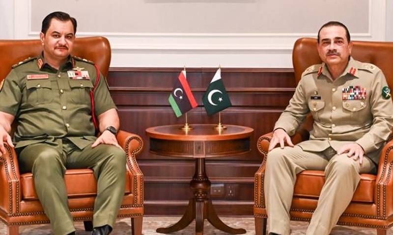 فیلڈ مارشل سے لیبیا کی مسلح افواج کے نائب کمانڈر انچیف کی ملاقات، دوطرفہ تعلقات کو مضبوط بنانے پر زور