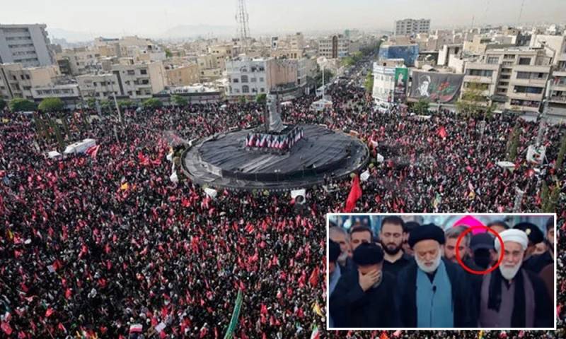 شہید ایرانی سپریم لیڈر کی نماز جنازہ میں شریک پراسرار نقاب پوش شخص کی شناخت ہوگئی