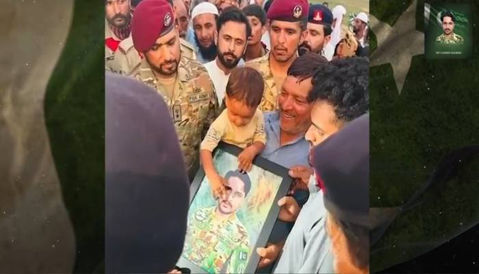 خضدار کے علاقے زیدی  میں جام شہادت نوش کرنے والے سپاہی تحسین کو قوم کا سلام