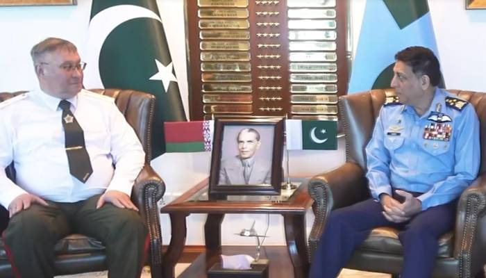 بیلاروسی وفد کی سربراہ پاک فضائیہ سے ملاقات، دفاعی تعاون،علاقائی سلامتی پر تبادلہ خیال