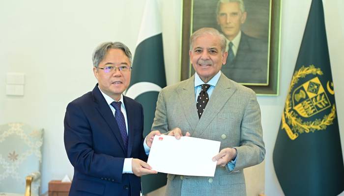 وزیر اعظم سے چینی سفیر کی ملاقات،شہباز شریف کو شی جن پنگ کا خط پیش کیا