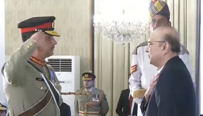 کمانڈر نیشنل سٹریٹجک کمانڈ جنرل سید عامر رضا کو نشان امتیاز ملٹری سے نواز دیا گیا