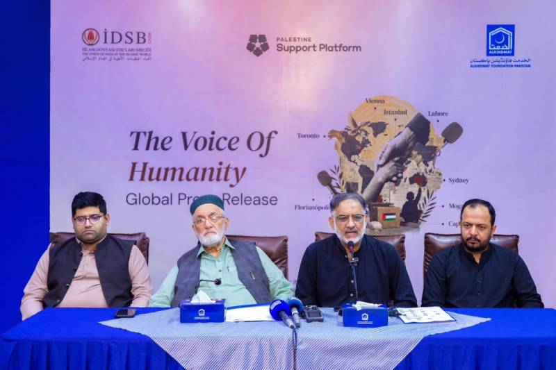 الخدمت فاؤنڈیشن اور یونین آف این جی اوز آف دی اسلامک ورلڈ کے زیر اہتمام عالمی یومِ انسانی ہمدردی پر ’’ضمیر کی آواز‘‘ کے عنوان سے میڈیا ٹاک ​