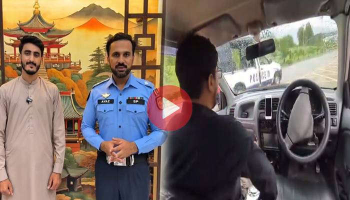 ڈرائیور لیس کار کی پولیس  موبائل سے ٹکراؤ کی وائرل ویڈیو،ٹکر کے بعد کیا ہوا؟ نوجوان  نے بتا دیا