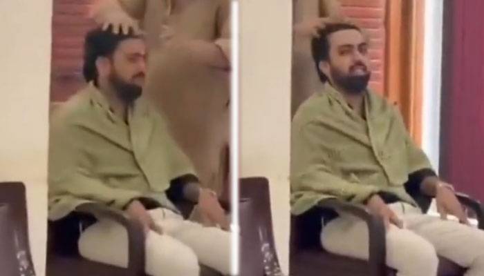 ڈی پی او آفس  میں یوٹیوبر کی بال بنوانے کی ویڈیو وائرل، آئی جی کے پی نے سخت نوٹس لے لیا