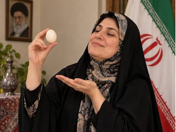 ایران میں انڈا ’سلیبریٹی‘ بن گیا، مہنگائی کے خلاف منفرد احتجاج