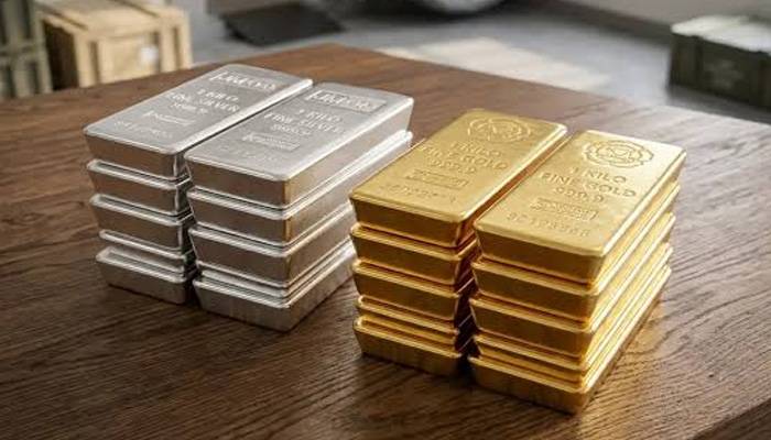 سونے اور چاندی کی قیمتوں میں معمولی کمی