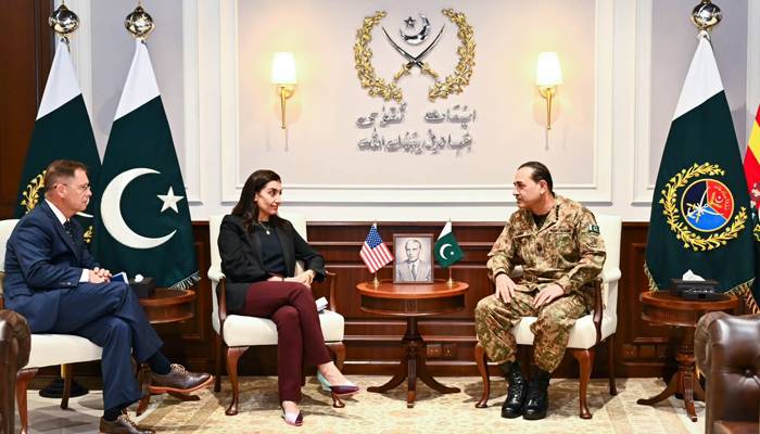فیلڈ مارشل سید عاصم منیر سے  امریکی افغانستان وار کمیشن کے وفد کی ملاقات، علاقائی صورتحال پر تبادلہ خیال