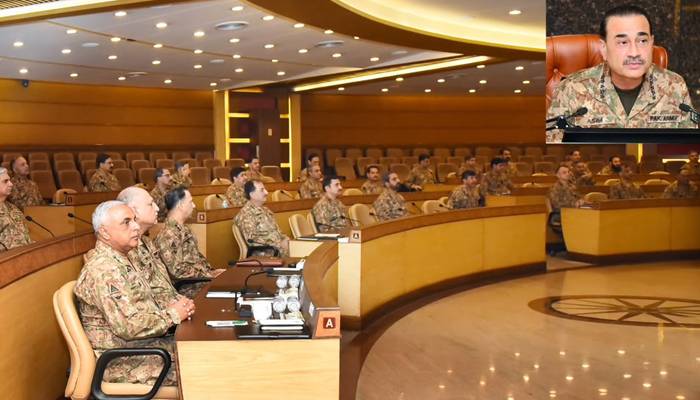 افغانستان سے ہونے والی دہشتگردی کے خلاف  ٹارگٹڈ کارروائیاں پاکستان کا دفاعی حق ہیں، کور کمانڈرز کانفرنس