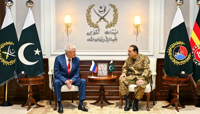 فیلڈ مارشل سید عاصم منیر سے روسی وزیر داخلہ کی ملاقات، باہمی دلچسپی کے امور پر تبادلہ خیال