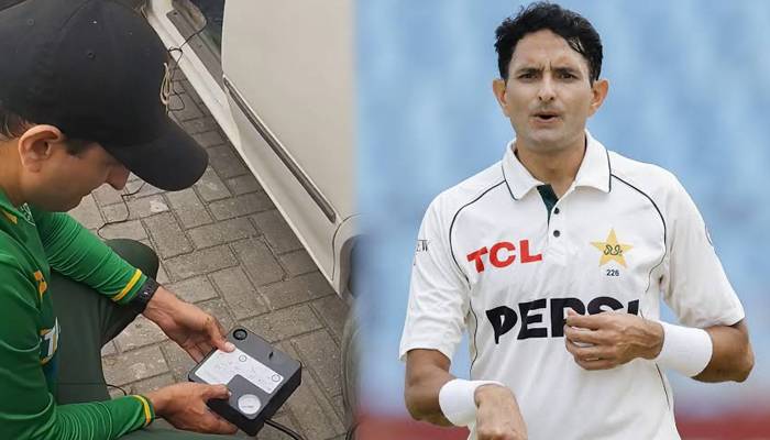 کرکٹر محمد عباس کی سادگی نے دل جیت لیے، کمنٹیٹر کی گاڑی کے ٹائر میں ہوا بھرواتے ویڈیو وائرل