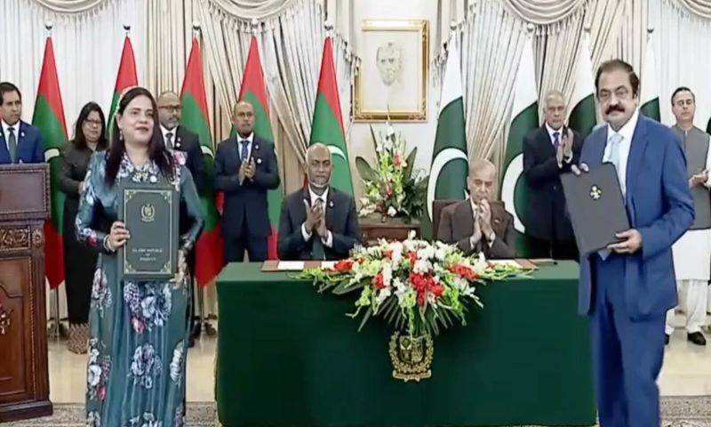 پاکستان، مالدیپ میں دفاع اور سائبر سیکیورٹی سمیت 20 معاہدے، تجارت بڑھانے کا فیصلہ